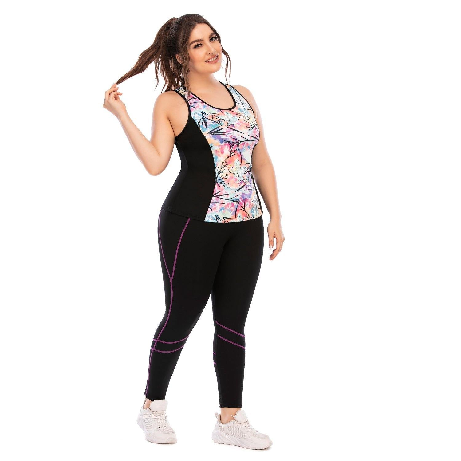 Plus Size Yoga Sets Workout Suits for Women
