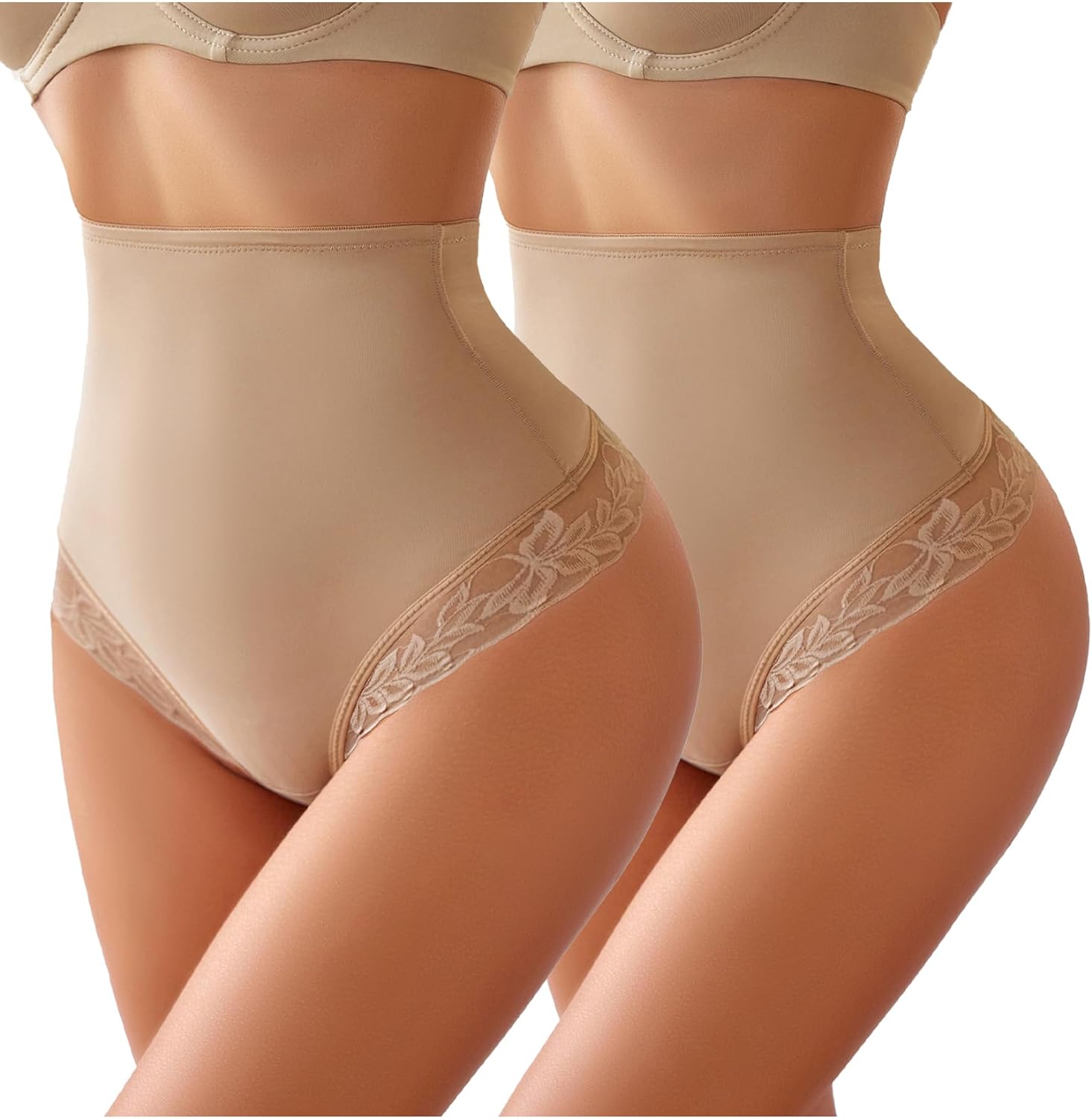 Avidlove Shapewear Control Panties Lace Seamless Tummy Underwear High Waisted Slip Thong