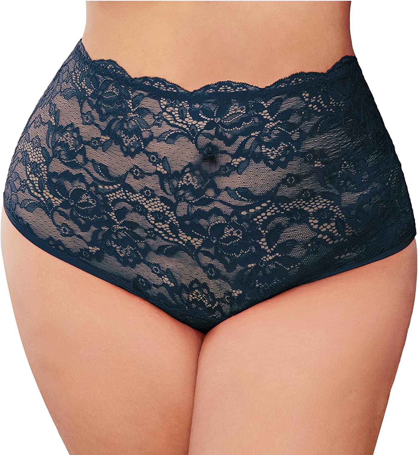 Avidlove Underwear Invisible Seamless Hipster Lace Underwear Full Coverage Panties